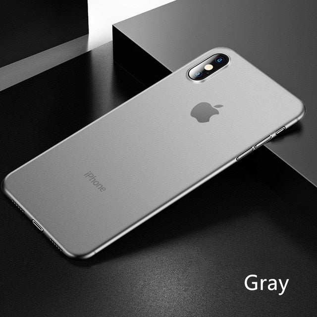 0.26mm Ultra Thin Original PP Case On The For iphone X XR XS Max Full Cover For iphone 6 6s 7 8 PLus Matte Shockproof Slim Case - Amzon World
