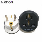 AUKTION Universal EU Plug Adapter 16A Electrical Plugs International Power Socket Converter AC 250V for Home Office Travel - Amzon World
