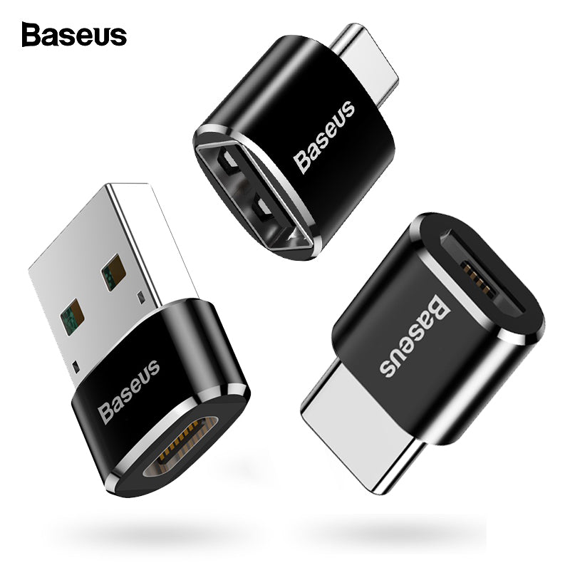 Baseus USB Type C OTG Adapter USB C Male To Micro USB Female Cable Converters For Macbook Samsung S10 Huawei USB To Type-c OTG - Amzon World