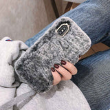 Fashion Lady Case for iPhone XS Max XR X 11 Pro Gift TPU Case Furry fluffy Warm Cover for iPhone 6 6S 7 8 Plus Soft Phone Case - Amzon World