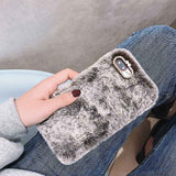 Fashion Lady Case for iPhone XS Max XR X 11 Pro Gift TPU Case Furry fluffy Warm Cover for iPhone 6 6S 7 8 Plus Soft Phone Case - Amzon World