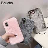 Fashion Lady Case for iPhone XS Max XR X 11 Pro Gift TPU Case Furry fluffy Warm Cover for iPhone 6 6S 7 8 Plus Soft Phone Case - Amzon World