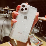 For Apple iPhone 6 6s 7 8 Plus 11 Pro 10 X XS XR Max Bling Glitter Star Moon Sparkle Sequins Soft Clear Silicone TPU Case Cover - Amzon World