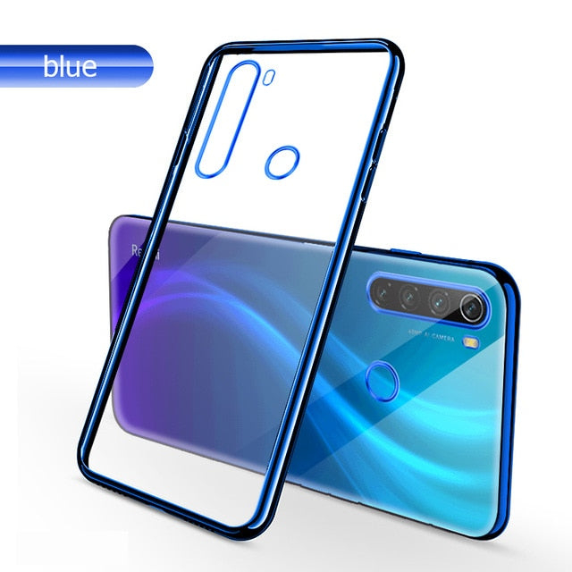 For Xiaomi Redmi Note 8 Pro Case Laser Plating Luxury TPU Soft Clear Cover Xiomi Xiaomi Mi Redmi Note 8 T 8T Note8 8A Phone Case - Amzon World