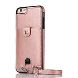 Haissky Vintage PU Leather Back Case for iPhone 11 Pro Max Xs Max XR X Wallet Card Case for iPhone 6 6S 7 8 Plus Case With Strap - Amzon World