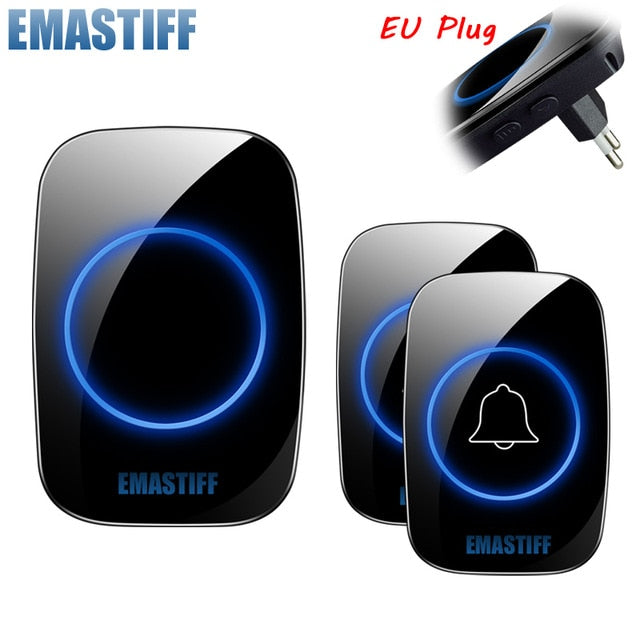 New Home Welcome Doorbell  Intelligent Wireless Doorbell Waterproof 300M Remote EU AU UK US Plug smart Door Bell Chime - Amzon World