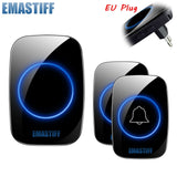 New Home Welcome Doorbell  Intelligent Wireless Doorbell Waterproof 300M Remote EU AU UK US Plug smart Door Bell Chime - Amzon World