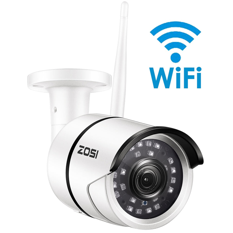ZOSI 1080P Wifi IP Camera Onvif 2.0MP HD Outdoor Weatherproof Infrared Night Vision Security Video Surveillance Camera - Amzon World