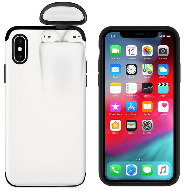 for iPhone 11 Pro Max Case Xs Max Xr X 10 8 7 Plus Cover for AirPods Holder Hard Case Original New Design Hot Sale Dropshipping - Amzon World