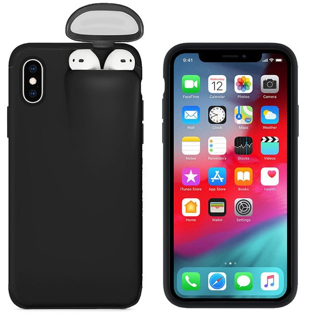 for iPhone 11 Pro Max Case Xs Max Xr X 10 8 7 Plus Cover for AirPods Holder Hard Case Original New Design Hot Sale Dropshipping - Amzon World