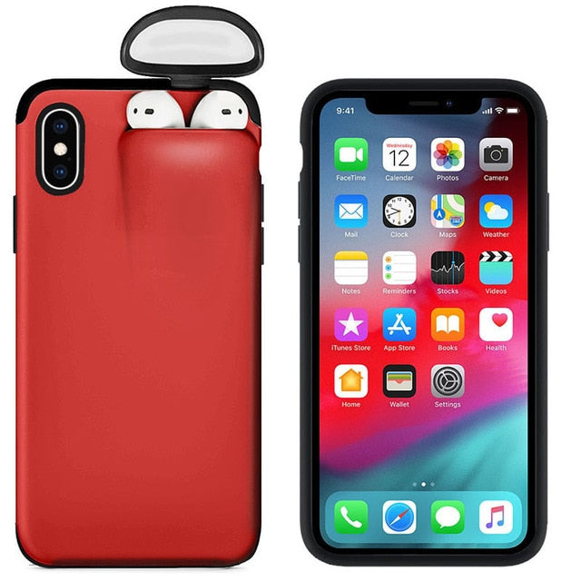 for iPhone 11 Pro Max Case Xs Max Xr X 10 8 7 Plus Cover for AirPods Holder Hard Case Original New Design Hot Sale Dropshipping - Amzon World
