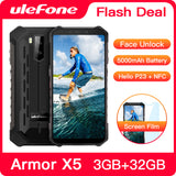 Ulefone Armor X5 Rugged Smartphone Android 9.0 Octa-core Helio P23 NFC IP68 3GB 32GB 5000mAh Cell Phone 4G  Mobile Phone Android - Amzon World