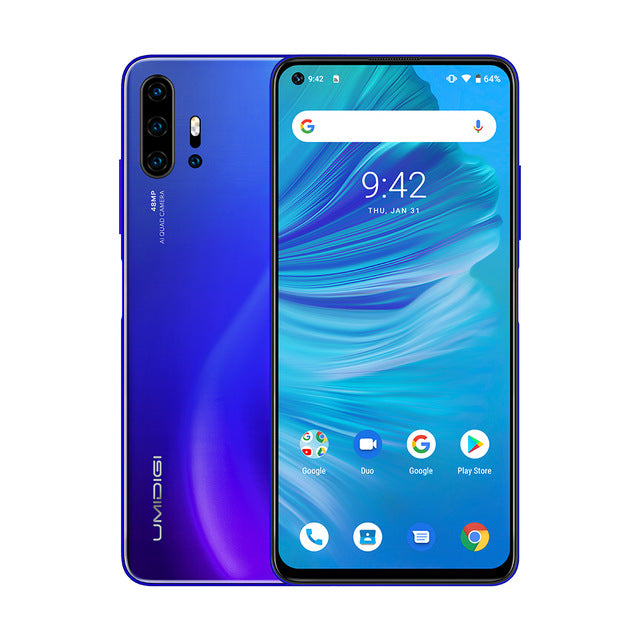 IN STOCK UMIDIGI F2 Android 10 Global Version 6.53"FHD+6GB 128GB 48MP AI Quad Camera 32MP Selfie Helio P70 Cellphone 5150mAh NFC - Amzon World