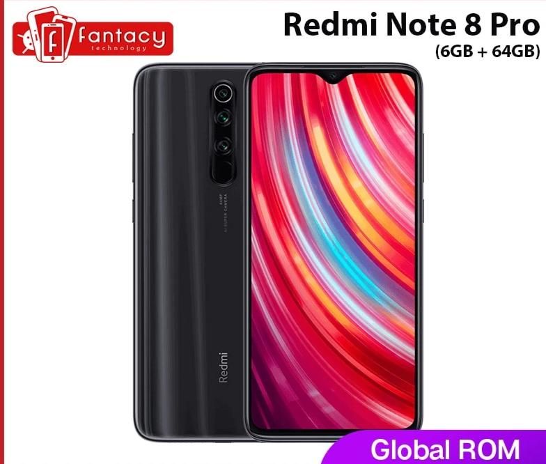 Global ROM Xiaomi Redmi Note 8 Pro 6GB 64GB 64 MP Quad Cameras MTK Helio G90T Smartphone 6.53'' FHD+ 4500mAh 18W QC 3.0 - Amzon World