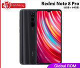 Global ROM Xiaomi Redmi Note 8 Pro 6GB 64GB 64 MP Quad Cameras MTK Helio G90T Smartphone 6.53'' FHD+ 4500mAh 18W QC 3.0 - Amzon World