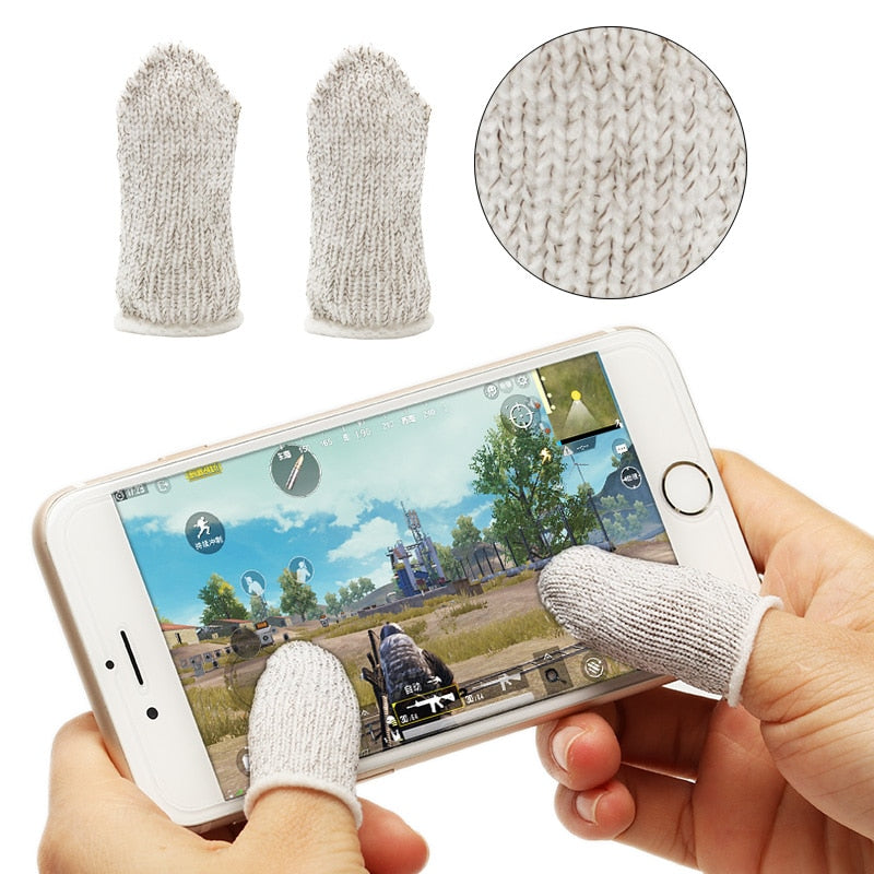 1 Pair PUBG Mobile Finger Stall Sensitive Game Controller Sweatproof Breathable Finger Cots Accessories for Iphone Adnroid - Amzon World
