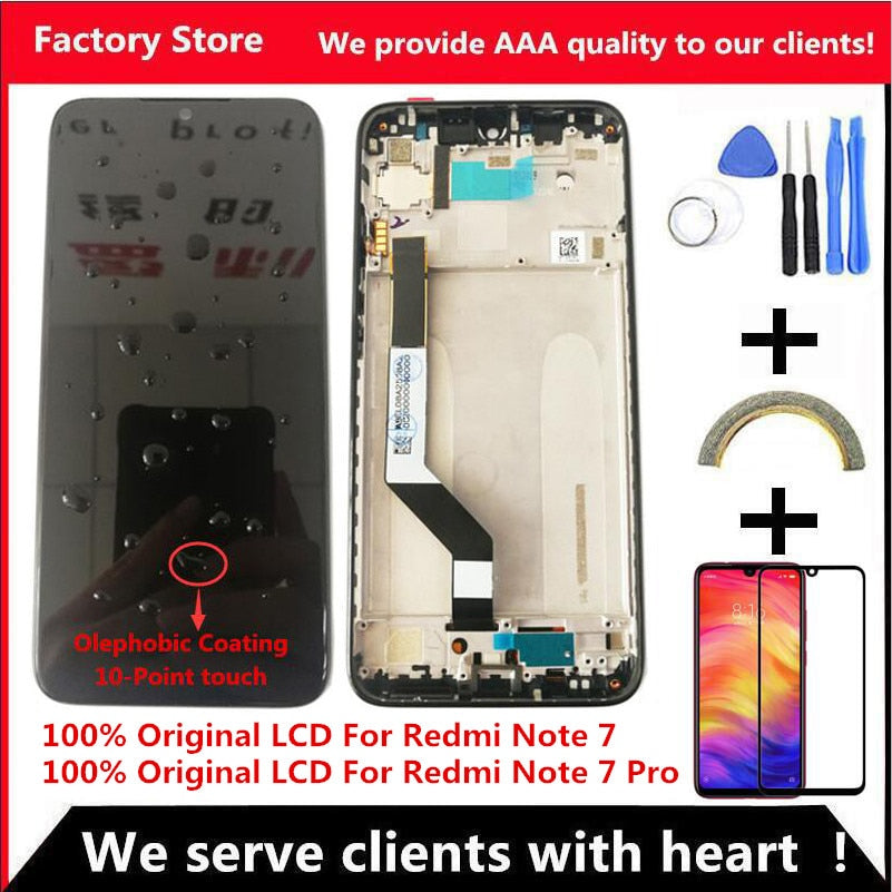Xiaomi Redmi Note 7 LCD With Frame Display Screen Replacement For Redmi Note7 Pro - Amzon World