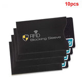 10 pcs / Set Of Anti-theft RFID Card Protector for Bank Card RFID Lock Sleeve Identity Anti-theft Protective Cover for Cards - Amzon World