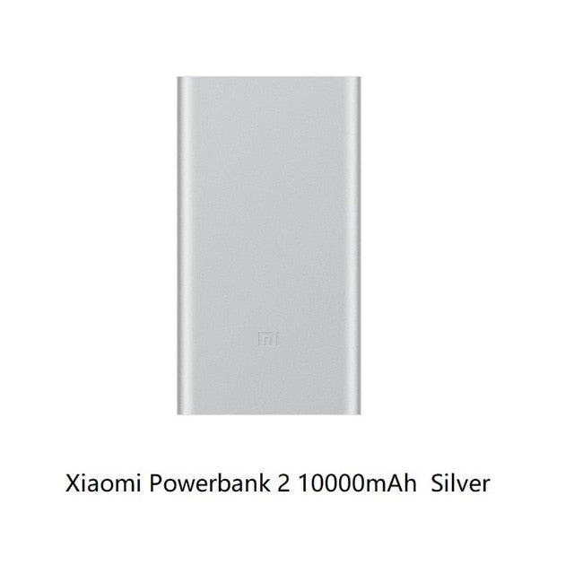 10000mAh Original Xiaomi Power Bank 2 Quick Charge Powerbank Dual-USB Portable Aluminium Fast Charging Mi Power External Battery - Amzon World