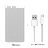 10000mAh Xiaomi Mi Power Bank 2 External Battery Bank 15W Quick Charge Powerbank 10000 PLM09ZM with Dual USB Output for Phone - Amzon World