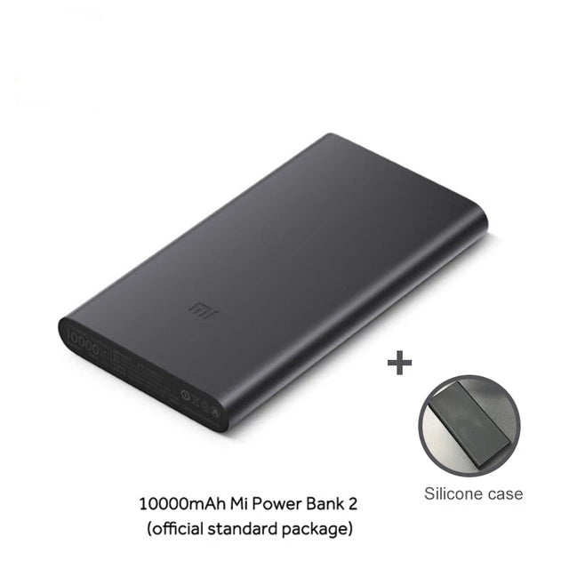 10000mAh Xiaomi Mi Power Bank 2i External Battery Bank 18W Quick Charge Powerbank 10000 PLM09ZM with Dual USB Output for Phone - Amzon World