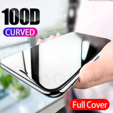 100D Curved Edge Full Cover Protective Glass On The For iPhone 7 8 6 6S Plus, iPhone X XR XS Max - Amzon World