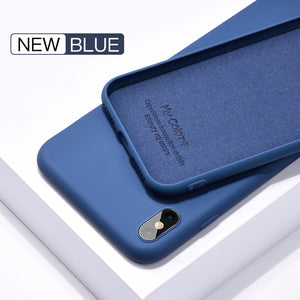 Thin Soft Case For iPhone 7 8 6 6s Plus 7Plus 5 4 S Original Liquid Silicone Cover Candy Color Coque Capa For iPhone X Xs Max XR - Amzon World