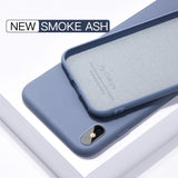 Thin Soft Case For iPhone 7 8 6 6s Plus 7Plus 5 4 S Original Liquid Silicone Cover Candy Color Coque Capa For iPhone X Xs Max XR - Amzon World