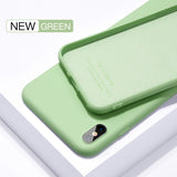 Thin Soft Case For iPhone 7 8 6 6s Plus 7Plus 5 4 S Original Liquid Silicone Cover Candy Color Coque Capa For iPhone X Xs Max XR - Amzon World