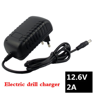 12.6V 2A 18650 lithium battery charger DC 5.5MM*2.1MM Portable Charger EU/AU/US/UK Plug 12.6 v charger - Amzon World