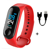 M3 Plus Men's Smart Watch Color Screen IP67 Waterproof Smart Watch Blood Pressure Heart Rate Activity Fitness Tracker Men Watch - Amzon World