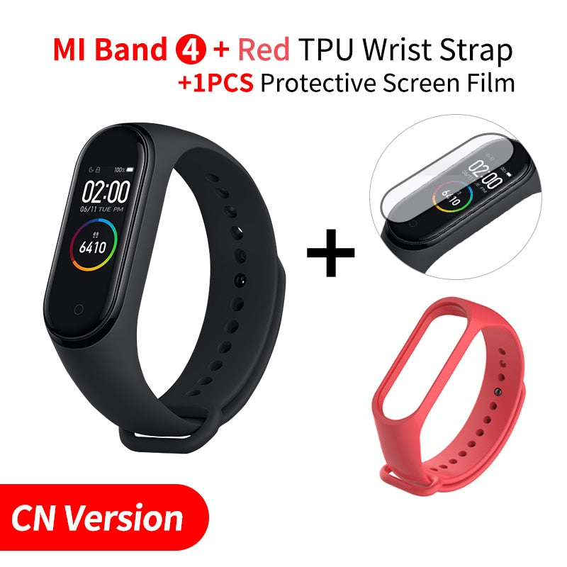 In Stock Original Xiaomi Mi Band 4 Smart Miband 3 Color Screen Bracelet Heart Rate Fitness Music Bluetooth 50M Waterproof Band4 - Amzon World