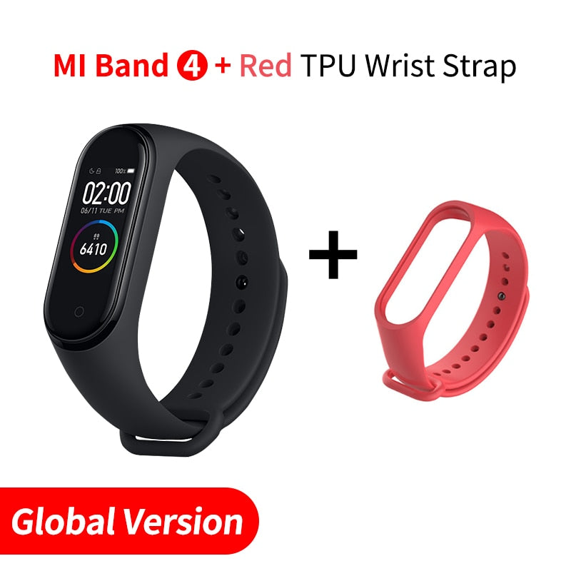 In Stock Original Xiaomi Mi Band 4 Smart Miband 3 Color Screen Bracelet Heart Rate Fitness Music Bluetooth 50M Waterproof Band4 - Amzon World