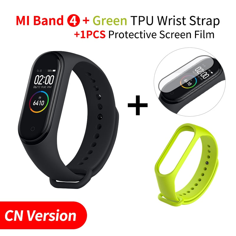In Stock Original Xiaomi Mi Band 4 Smart Miband 3 Color Screen Bracelet Heart Rate Fitness Music Bluetooth 50M Waterproof Band4 - Amzon World