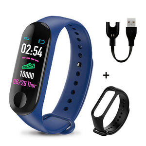M3 Plus Men's Smart Watch Color Screen IP67 Waterproof Smart Watch Blood Pressure Heart Rate Activity Fitness Tracker Men Watch - Amzon World