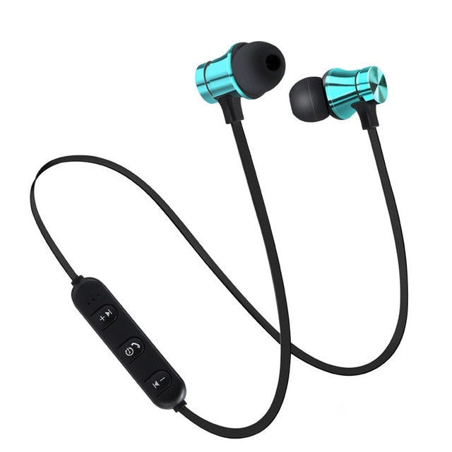 Magnetic Wireless Bluetooth Earphone Stereo Sports Waterproof Earbuds Wireless in-ear Headset with Mic For IPhone 7 Samsung - Amzon World
