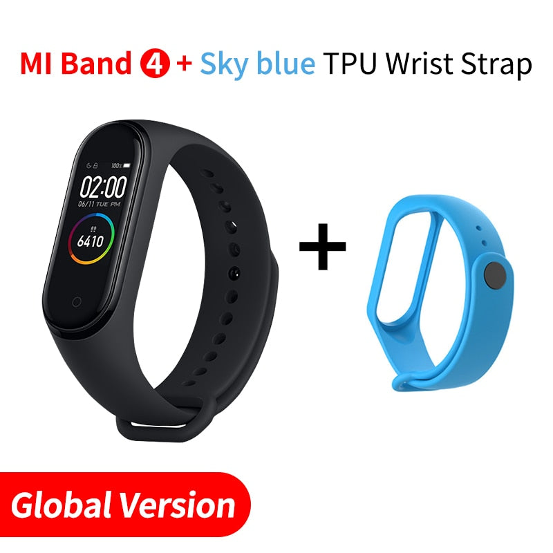 In Stock Original Xiaomi Mi Band 4 Smart Miband 3 Color Screen Bracelet Heart Rate Fitness Music Bluetooth 50M Waterproof Band4 - Amzon World