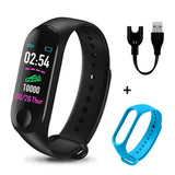 M3 Plus Men's Smart Watch Color Screen IP67 Waterproof Smart Watch Blood Pressure Heart Rate Activity Fitness Tracker Men Watch - Amzon World