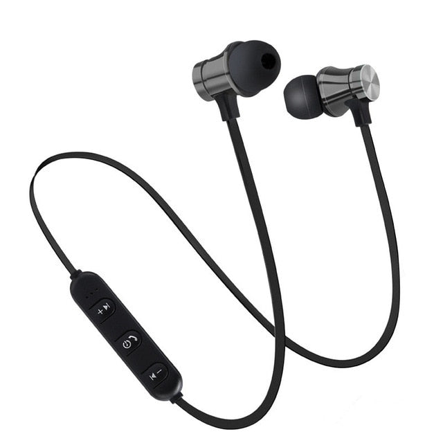 Magnetic Wireless Bluetooth Earphone Stereo Sports Waterproof Earbuds Wireless in-ear Headset with Mic For IPhone 7 Samsung - Amzon World