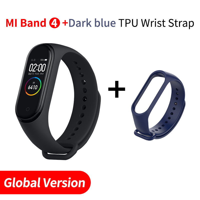 In Stock Original Xiaomi Mi Band 4 Smart Miband 3 Color Screen Bracelet Heart Rate Fitness Music Bluetooth 50M Waterproof Band4 - Amzon World