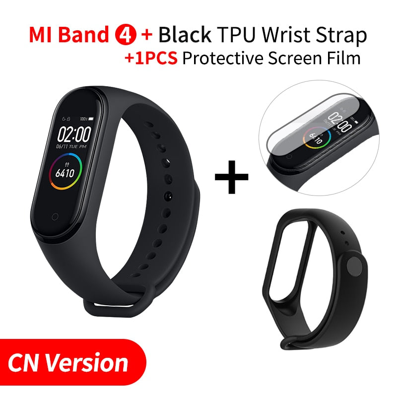 In Stock Original Xiaomi Mi Band 4 Smart Miband 3 Color Screen Bracelet Heart Rate Fitness Music Bluetooth 50M Waterproof Band4 - Amzon World