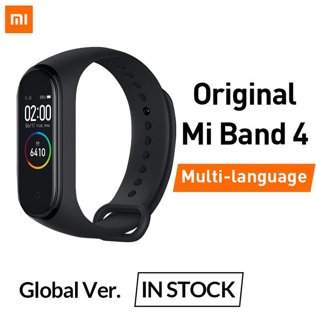 In Stock Original Xiaomi Mi Band 4 Smart Miband 3 Color Screen Bracelet Heart Rate Fitness Music Bluetooth 50M Waterproof Band4 - Amzon World