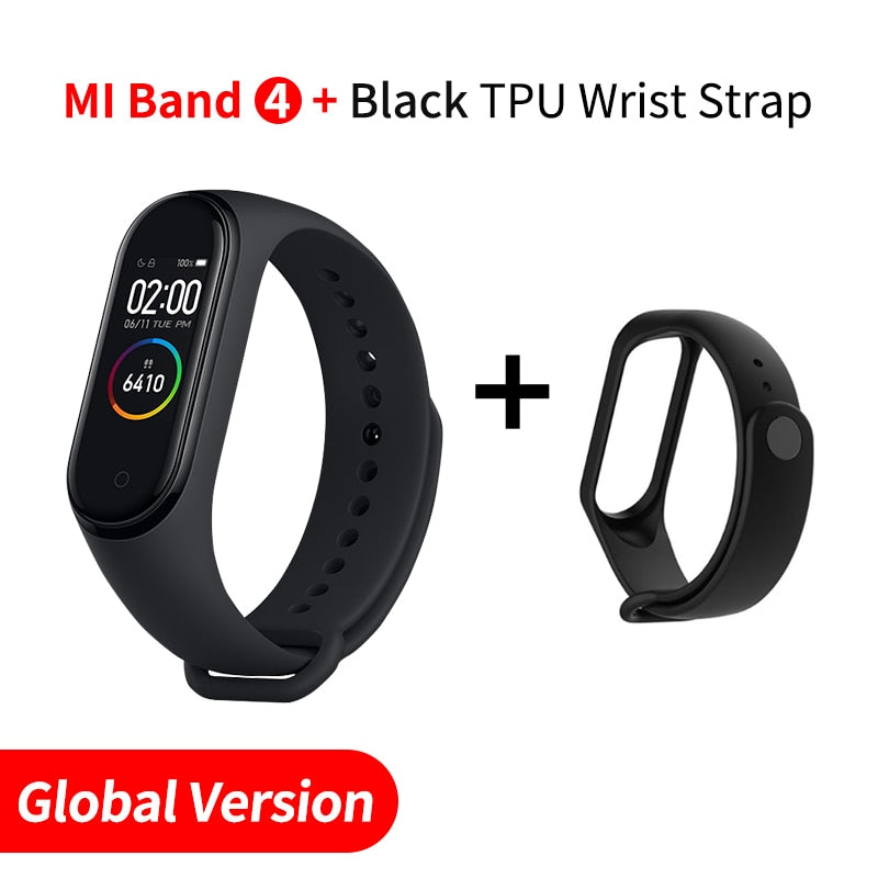 In Stock Original Xiaomi Mi Band 4 Smart Miband 3 Color Screen Bracelet Heart Rate Fitness Music Bluetooth 50M Waterproof Band4 - Amzon World