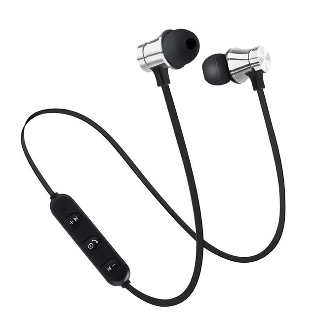 Magnetic Wireless Bluetooth Earphone Stereo Sports Waterproof Earbuds Wireless in-ear Headset with Mic For IPhone 7 Samsung - Amzon World