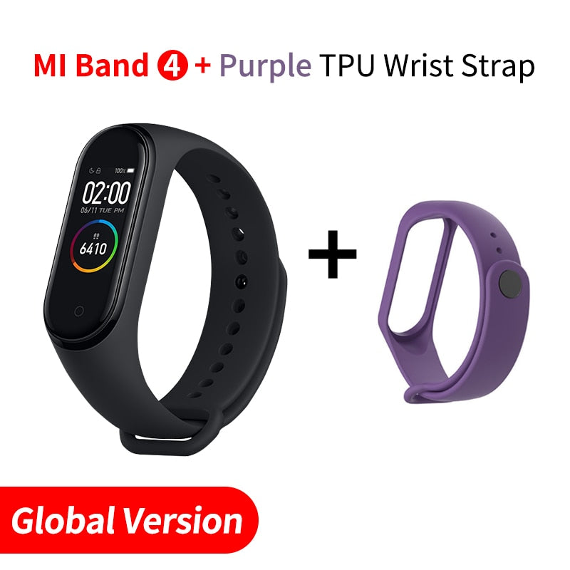 In Stock Original Xiaomi Mi Band 4 Smart Miband 3 Color Screen Bracelet Heart Rate Fitness Music Bluetooth 50M Waterproof Band4 - Amzon World