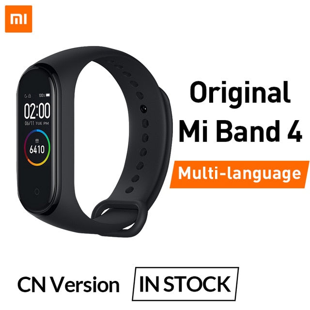 In Stock Original Xiaomi Mi Band 4 Smart Miband 3 Color Screen Bracelet Heart Rate Fitness Music Bluetooth 50M Waterproof Band4 - Amzon World
