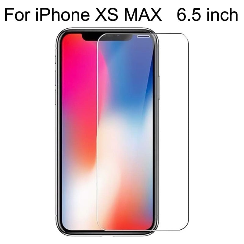 10Pcs Tempered Glass For iPhone X XS MAX XR 4 4s 5 5s SE 5c Screen Protective Film For iPhone 6 6s 7 8 Plus X Glass Protector - Amzon World