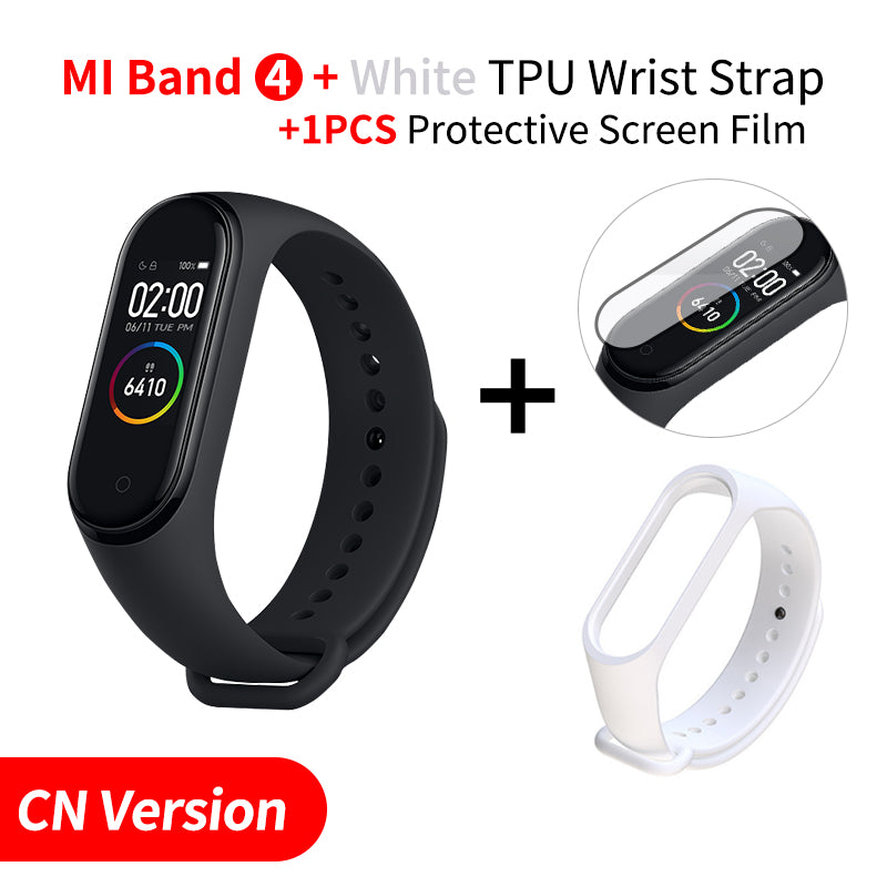 In Stock Original Xiaomi Mi Band 4 Smart Miband 3 Color Screen Bracelet Heart Rate Fitness Music Bluetooth 50M Waterproof Band4 - Amzon World