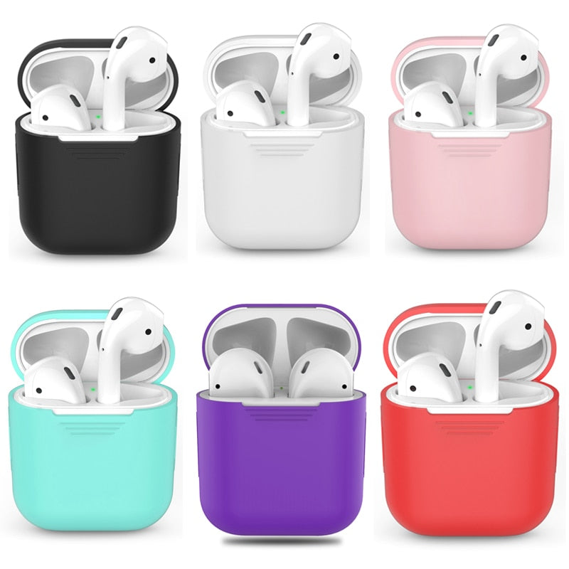 1PCS TPU Silicone Bluetooth Wireless Earphone Case For AirPods Protective Cover Skin Accessories for Apple Airpods Charging Box - Amzon World