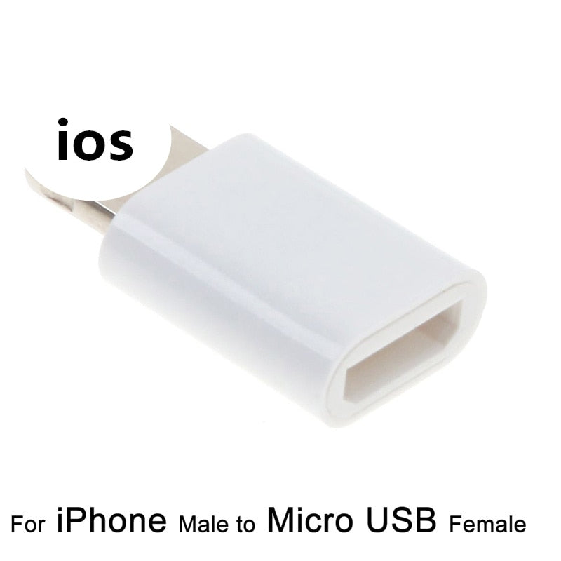 1pc Connector Male to Micro USB Female Adapter Charging Converter Adapter For iPhone - Amzon World